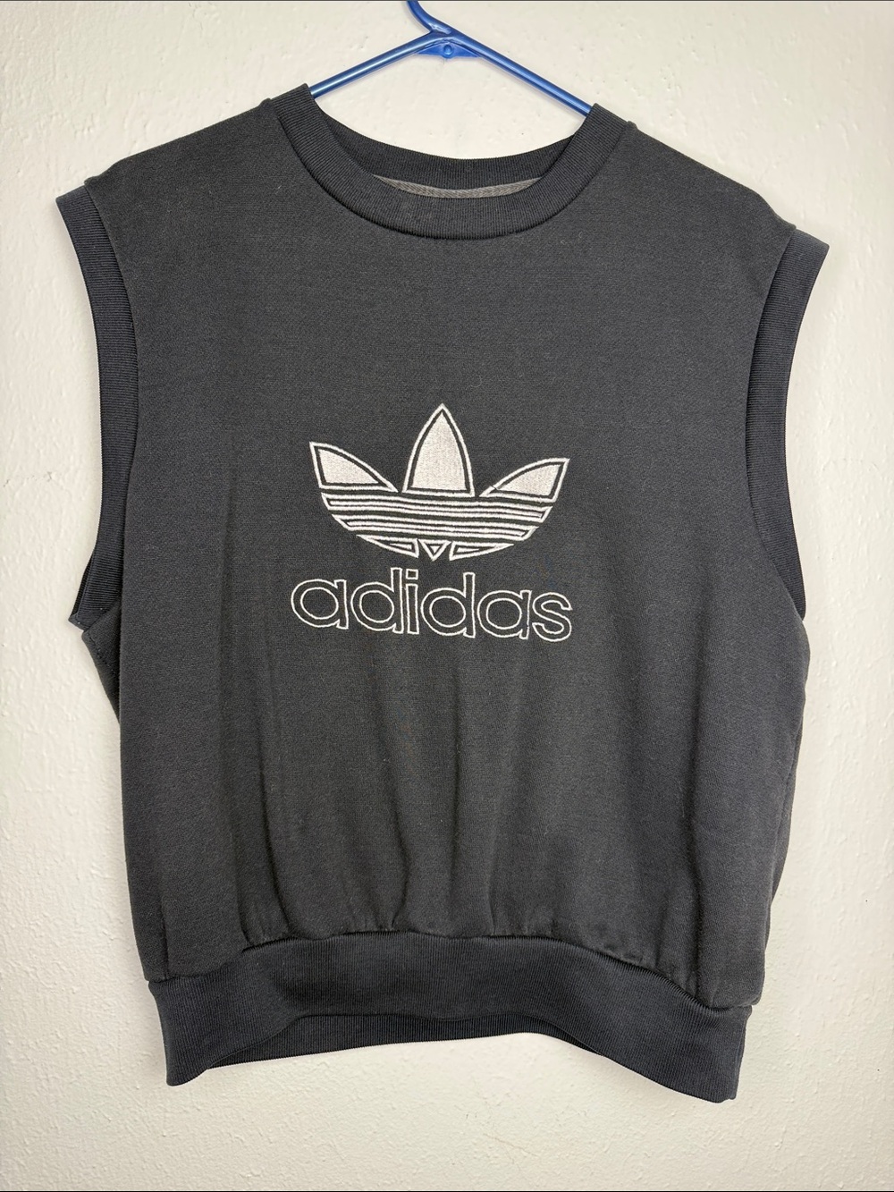 adidas Black Trefoil Muscle Tee Tank